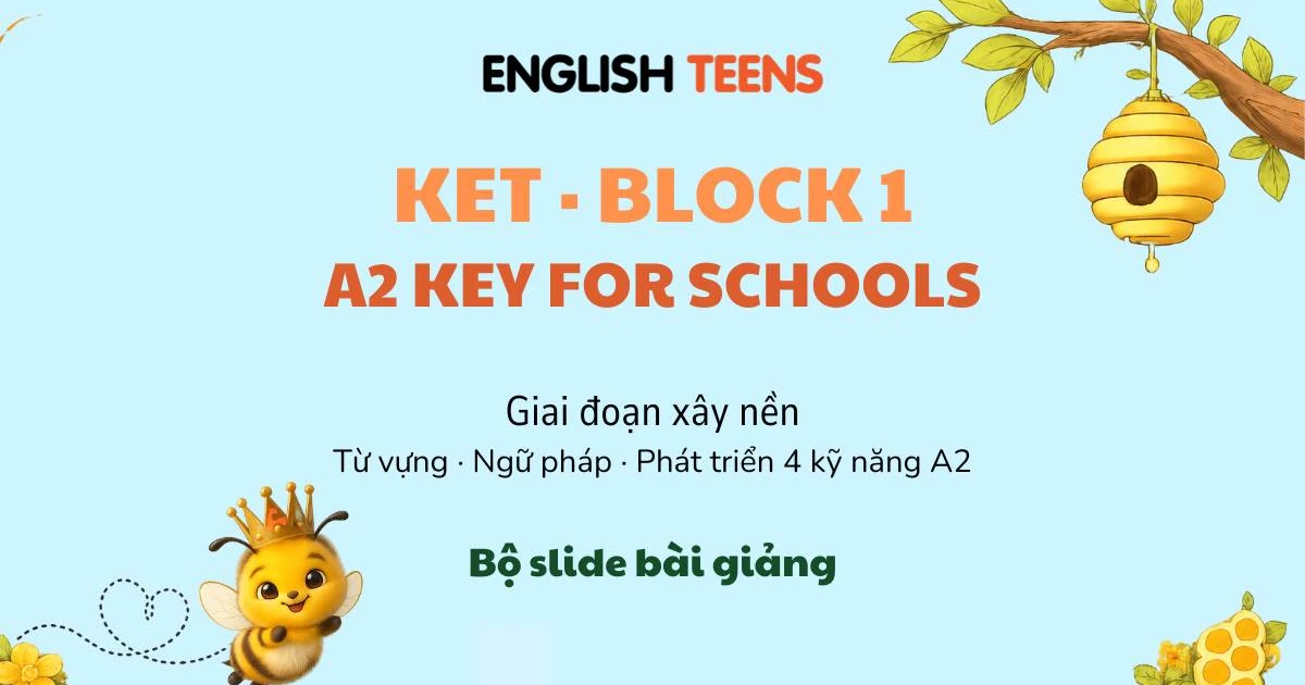CoKET Block 1 - A2 Key for Schools